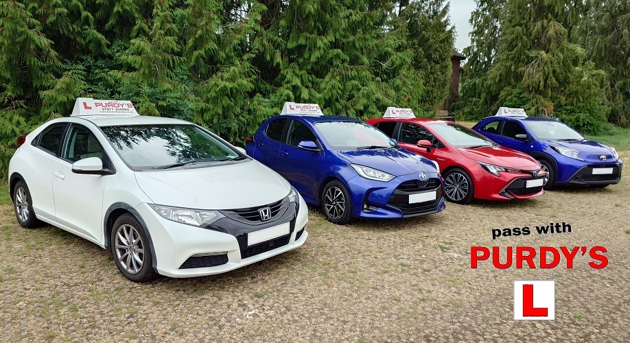 Pass with Purdy's Driving & Instructor Training Vehicles
